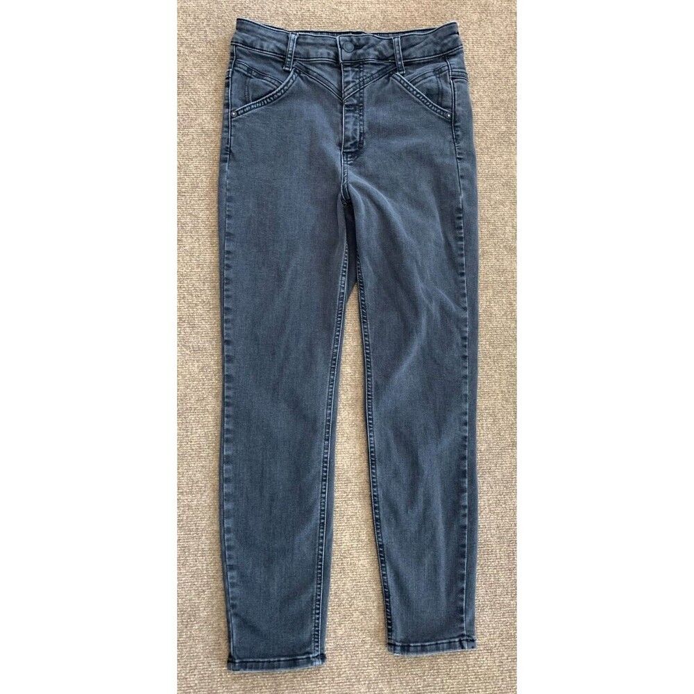 Free People We The Free Skinny Jeans Womens 30 High Rise Faded Black Denim